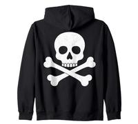 Skull Crossbones Halloween Skeleton Jolly Roger Boys Girls Sweat à Capuche