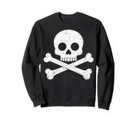 Skull Crossbones Halloween Skeleton Jolly Roger Boys Girls Sweatshirt