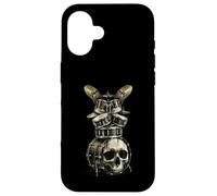 Skull Drum Set Rock Drummer Heavy Metal Music Coque pour iPhone 16