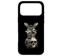 Skull Drum Set Rock Drummer Heavy Metal Music Coque pour iPhone 17 Pro Max