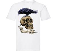 Skull Expendable Graphic Unisex Tee Shirt White M