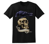 Skull Expendable T-Shirt Graphic Mens Basic Black Unisex Cotton Casual Tee XL