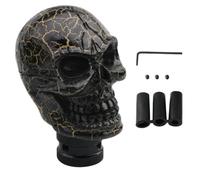 Skull Gear Shift Knob - Resin Skeleton Style Gear Selector Handle, Gothic Horror Car Interior Shift Decoration, Automotive Custom Lever Grip Accessory For Sedan Truck Minivan Taxi Road Trip Vehicle