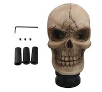 Skull Gear Shift Knob - Resin Skeleton Style Gear Selector Handle, Gothic Horror Car Interior Shift Decoration, Automotive Custom Lever Grip Accessory For Sedan Truck Minivan Taxi Road Trip Vehicle