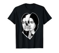 Skull Girl Creepy Dead Inside T-Shirt Graphique avec Valeur