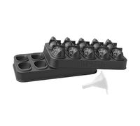 Skull Ice Cube Tray 3D Halloween - Silicone 10 Cavity Flexible Mould