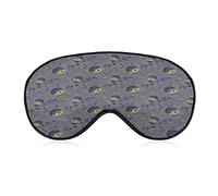 Skull Lullaby Sleep Eye Mask Soft Eye Covers Blocking Lights Bandeau avec sangle réglable pour la sieste de voyage