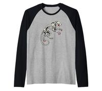 Skull Panther: Traditional Tattooed Tattoo Inspired Clothing Manche Raglan