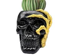 Skull Planter, Halloween Decorations Skulls Home Decor, Skull Vase