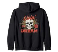 Skull Rose VIT Son rêve Sweat à Capuche