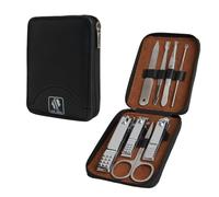 Skull Shaver Kit de Manucure - Kit de Coupe-Ongles Professionnel, Outils de Soin des Ongles en Acier Inoxydable