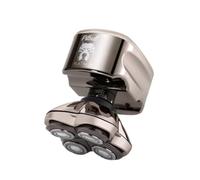 Skull Shaver Pitbull Platinum Pro - Rasoir Électrique Homme - Sans Fil, Rechargeable, Humide/Sec, Ergonomique pour Crâne Chauve - Avec Socle de Rinçage et Étui de Voyage