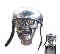 Skull Shifter Knob - Skull Soldier Grip | Handcrafted Gear Knob | Skull Soldier Car Stick Shift Knob | Handcrafted Car Stick Shift Knob | Skull Soldier | Resin Gear Shift Knob For Manual Automatic Car