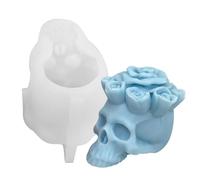 Skull Silicone Mold, Halloween Candle Mold, Resin Epoxy Casting Molds
