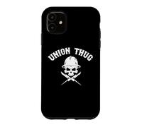 Skull Skilled Labor Day Linemans Electrician Pro Union Thug Coque pour iPhone 11