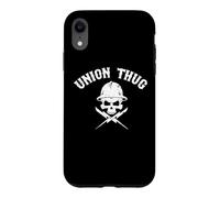 Skull Skilled Labor Day Linemans Electrician Pro Union Thug Coque pour iPhone XR