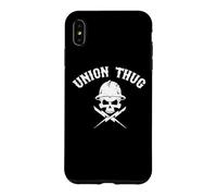 Skull Skilled Labor Day Linemans Electrician Pro Union Thug Coque pour iPhone XS Max