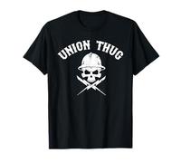 Skull Skilled Labor Day Linemans Electrician Pro Union Thug T-Shirt