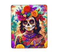 Skull Squelette Tapis de souris, tapis de souris d'ordinateur, facile à déplacer, durable, portable, bureau et maison, plusieurs tailles
