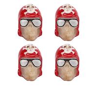 Skull Style Universal Car Tire Valve Capes Copper ABS Coper Cover pour Les camions SUVS (Rouge)