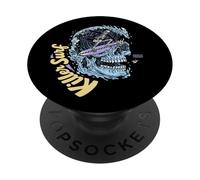 Skull Surf Killer Surf Skeleton Surfing PopSockets PopGrip Adhésif