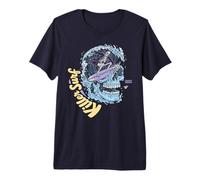Skull Surf Killer Surf Skeleton Surfing T-Shirt Haut de Gamme