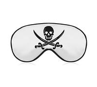 Skull Swords Pirate Sleeping Eye Mask Masque pour les yeux avec sangle réglable pour les yeux bandés pour les voyages en avion