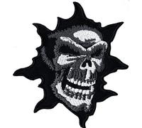 Skull Tête de Mort aufris Evil deathhead Biker Death Métal Patch écusson Badge