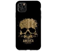 Skull USA Birthday Rugged Grunge 250 Quarter Millennium pour Hommes Coque pour iPhone 11 Pro Max