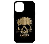 Skull USA Birthday Rugged Grunge 250 Quarter Millennium pour Hommes Coque pour iPhone 12/12 Pro