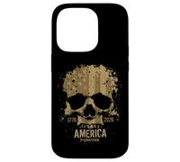 Skull USA Birthday Rugged Grunge 250 Quarter Millennium pour Hommes Coque pour iPhone 14 Pro