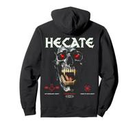 Skull Vampire Fangs Vintage Streetwear Urban Hip Hop Y2K Sweat à Capuche