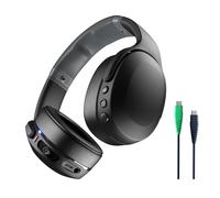 Skullcandy Crusher Evo Casque Supra-Auriculaire sans Fil avec Basses Sensorielles, Autonomie 40 h, Microphone, Compatible iPhone + Android + Appareils Bluetooth - Noir
