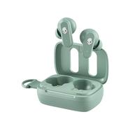 Skullcandy Dime 3 Wireless Earbuds, Bluetooth Headphones, Noise Isolating Fit, Up to 20 Hours Battery, Microphone for iPhone Android, Easy Carry with Integrated Lanyard - Preppy Sage