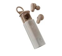 Skullcandy Dime Evo Wireless Earbuds, Bluetooth Headphones, Noise Isolating Fit, Up to 36 Hours Battery, Microphone for iPhone Android, Easy Carry with Clip-Anywhere Case - Beige