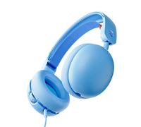 Skullcandy Grom Casque Filaire pour Enfant, Volume Limité, Port de Partage Audio, Microphone, Fonctionne avec Les Ordinateurs et Appareils Bluetooth - Bleu