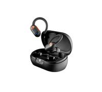Skullcandy Écouteurs Intra-Auriculaires sans Fil Push ANC Active de, Autonomie 58 h, Imperméabilité IP67, Chargement sans Fil, Micro, Fonctionnent avec Appareils iPhone et Android - True Black/Orange