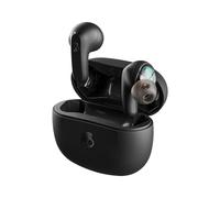 Skullcandy Rail Écouteurs Intra-Auriculaires sans Fil, Autonomie 42 h, Skull-IQ, Compatible Alexa, Microphone, Compatible iPhone + Android + Appareils Bluetooth - Noir
