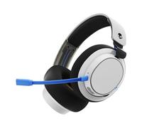 Skullcandy Casque gamer SLYR PRO sans fil, transmetteur USB-A latence ultrabasse – White/Blue PS5