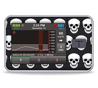Skulls - Autocollant for Tandem t:Slim X2 Insulin Pump Couleur Schwarz