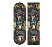 Skulls Grip pour skateboard 22,9 x 83,8 cm Antidérapant Imperméable Planche de danse Double Rocker Board
