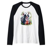 Skunk Homme Femme Boba Tea Kawaii Bubble Tea Skunk Manche Raglan