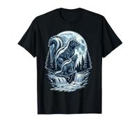 Skunk Howling At The Moon Funny Meme Skunk Lover T-Shirt