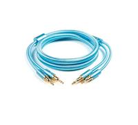 SKW Câble Haut-parleurs 1.5m avec Fiches Banane, pour Systèmes Stéréo, Enceintes et Home Cinéma Hi-Fi (1 Paire)