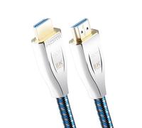 SKW Câble HDMI 2.1 8K de 2m 48 Gbit/s ultra haut débit (8K @ 60 Hz, 4K @ 120 Hz) prend en charge Dynamic HDR 10 eARC 3D, Dolby Atmos compatible avec Roku TV/PS5/HDTV