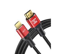 SKW Câble HDMI 2.1 9m, 8K & 4K UHD prend en charge 8K@60Hz, 4K@120Hz 144Hz, DTS:X, HDCP 2.2 & 2.3, eARC, HDR 10, compatible moniteur, TV, Xbox PS5/4 Blu-Ray