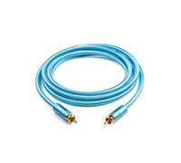 SKW Câble Numérique Coaxial RCA 3m, pour Subwoofer, Amplificateur, Systèmes Stéréo et Home Cinéma