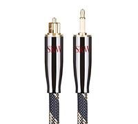 SKW Câble Optique Mini TOSLINK, Câble Optique Audio Numérique(S/PDIF), Transmet les signaux audio numériques à un TV/amplificateur/équipement HiFi (1,5M, noir)