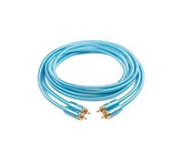 SKW Câble RCA Stéréo 2xRCA vers 2xRCA 2m, pour Subwoofer, Amplificateurs, Lecteurs CD et Hi-Fi