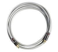 SKW Subwoofer Câble，Câble RCA mâle vers mâle est doté de Plusieurs blindages avec Un conducteur Interne en cuivre sans oxygène pour Les systèmes Hi-FI (2M / Gris)